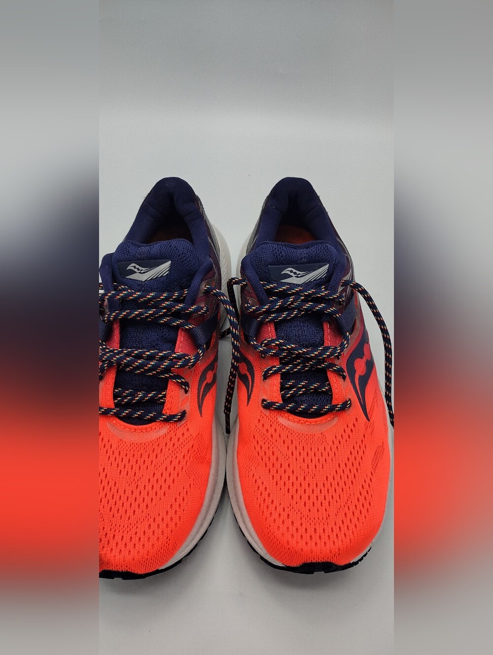 Saucony Triumph 20 Women's Size 7 Pink Orange Running Shoes Athletic Sneakers - Picture 7 of 10